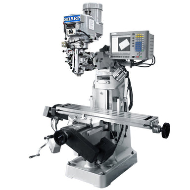 View front of Sharp Industries Knee Milling Machine LMV-49-DVS-MP-2