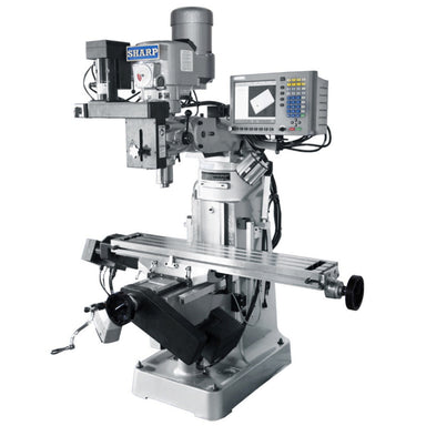 View front of Sharp Industries Knee Milling Machine LMV-MP-3