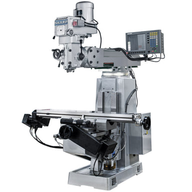 View front of Sharp Industries Knee Milling Machine TMV-1-MP-2