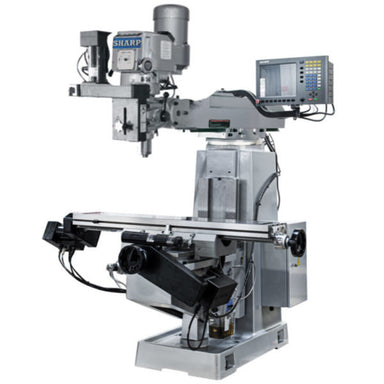 View front of Sharp Industries Knee Milling Machine TMV-1-MP-3
