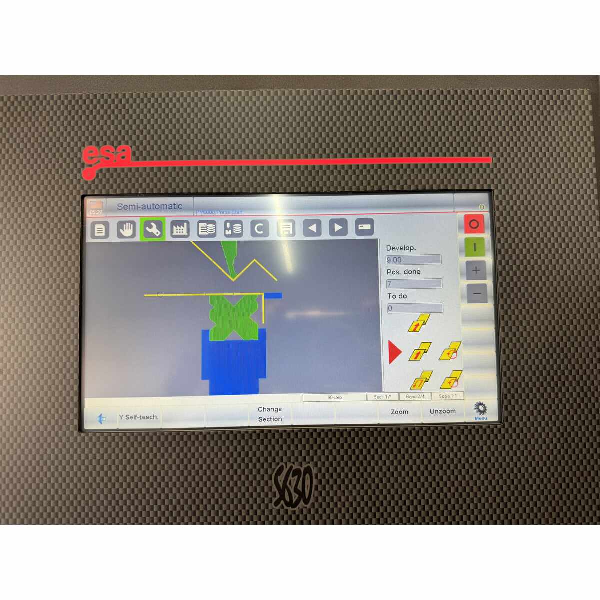 View of CNC Interface Panel