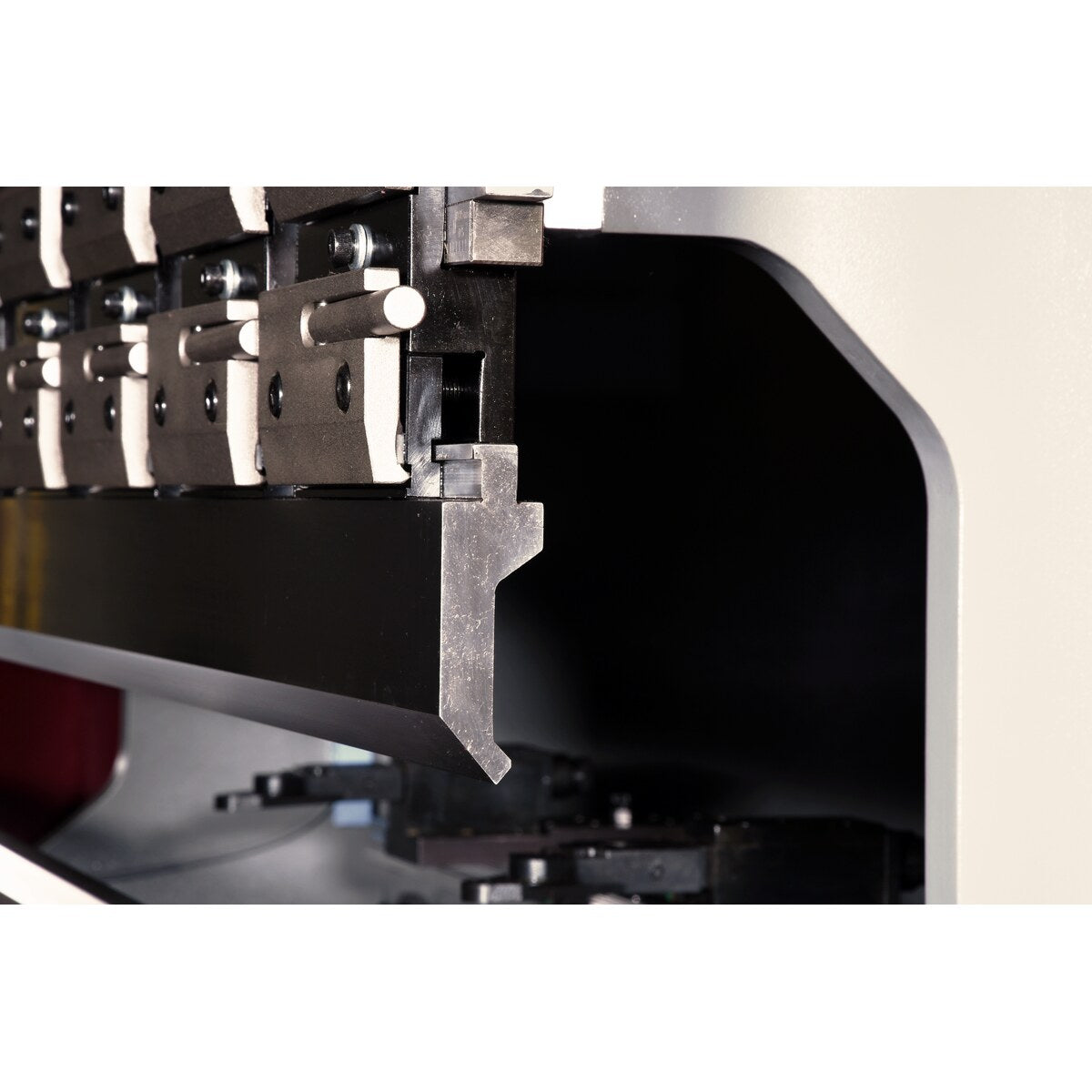 Side view of CNC Press Brake Clamping