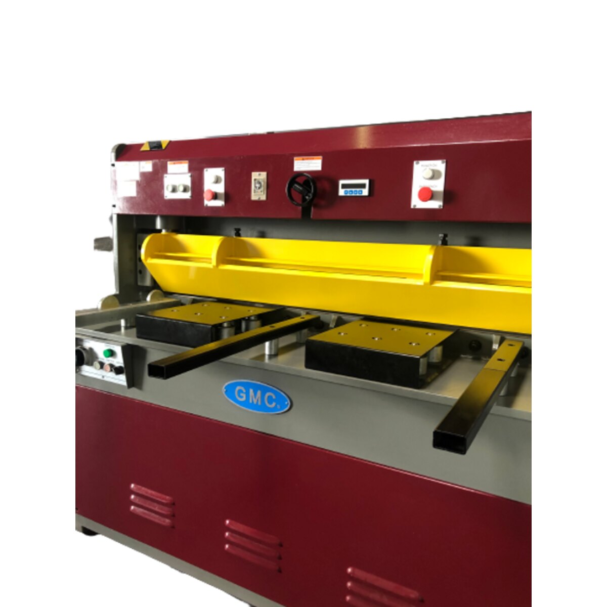 Close-up view of GMC Hydraulic Shear