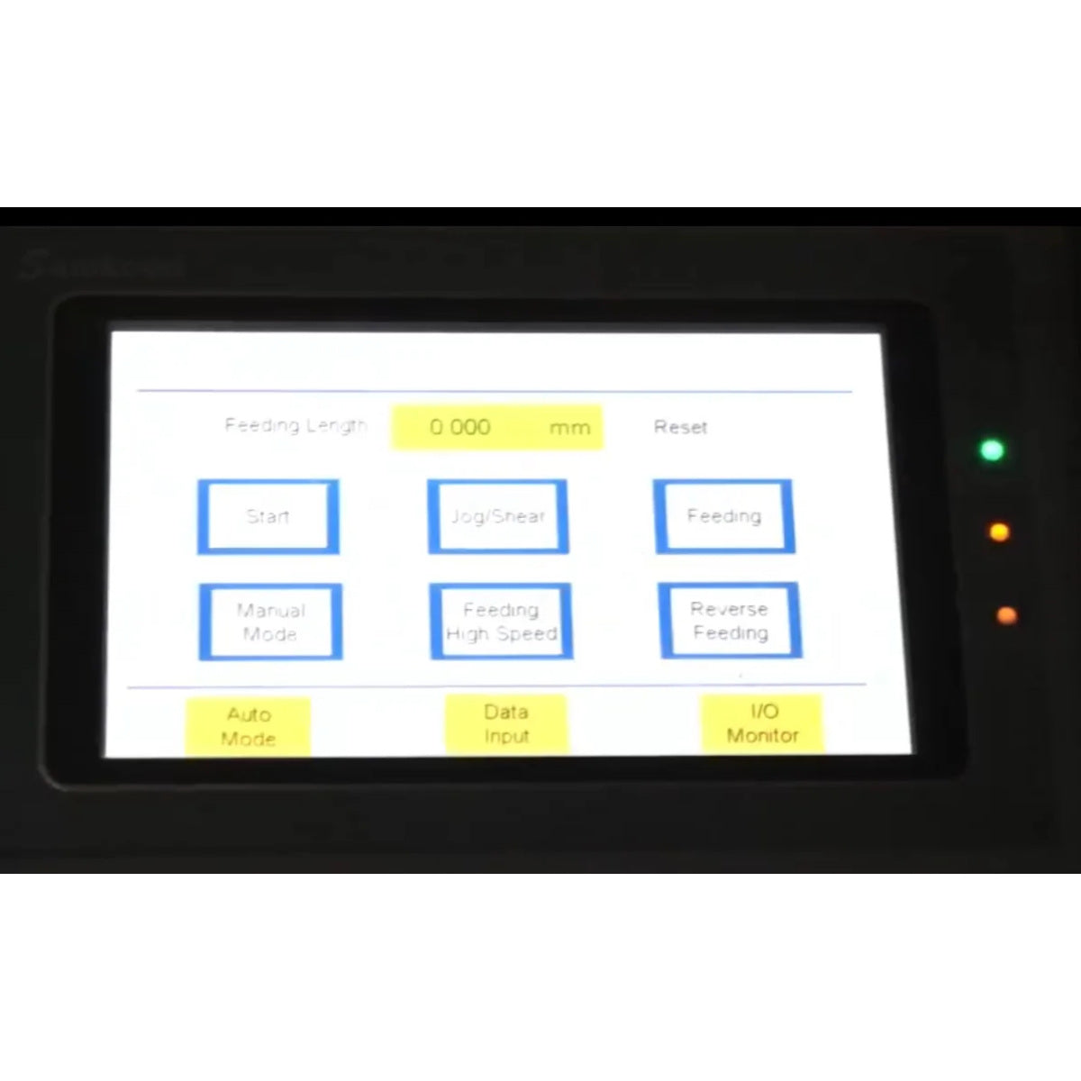 View of Powered Slitter Control Panel