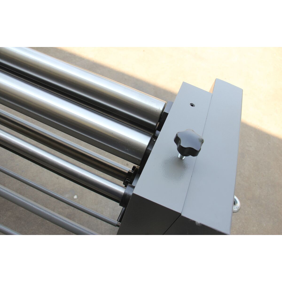 Close-up view of Adjustable Top Roll