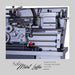 Image explaining GML 1440BGF Metal Lathe headstock, splash guard and foot break