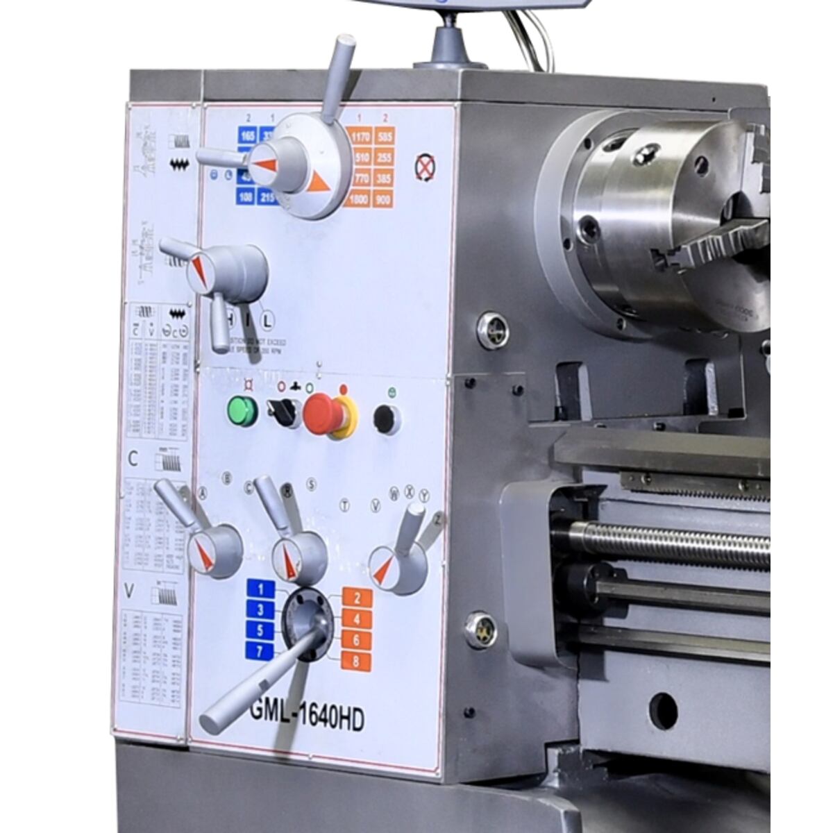View of GML 1660HD Control Panel