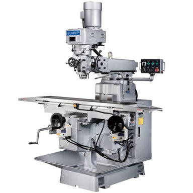 View front of Sharp Industries Knee Milling Machine V-1