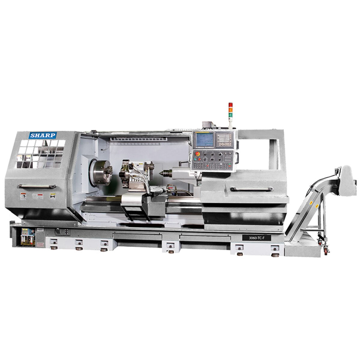 View front of Sharp Industries Lathes 3080-TC-F