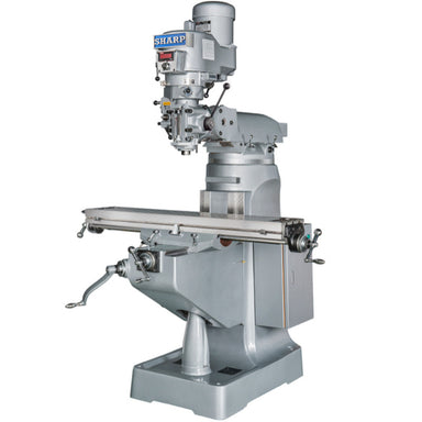 View front of Sharp Industries Knee Milling Machine LMV-49-DVS