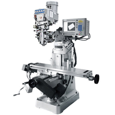 View front of Sharp Industries Knee Milling Machine LMV-50-MP-2